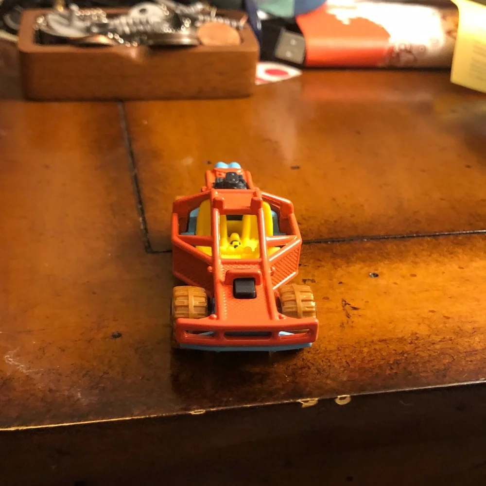 Orange Kids Off-Road Toy Vehicle with Yellow Interior